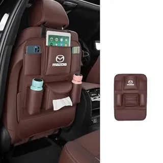 JOEBO Aufbewahrungstasche für die Autositzlehne mit Mehreren Taschen für Mazda CX-3 CX-30 CX-4 CX-5 CX-50 CX-60 CX-7 CX-8 CX-9 CX-90 Demio E1600,Brown