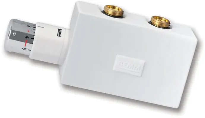 Bemm M-Ventil Puroline Durchgang, DN 15 x 50 mm, Thermostat Puro, weiss