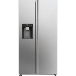 Haier - Amerikanischer kühlschrank 90,5 cm, 601 l, belüftet, platin HSW59F18EIMM