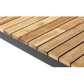 Cinas Gartentisch Mood Extreme Teakfarben/Anthrazit rostfrei