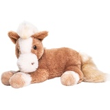 Uni-Toys - Pferd braun, liegend - superweich - 28 cm (Länge) - Plüsch-Pferd, - Plüschtier, Kuscheltier