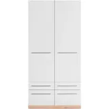 Priess Wäscheschrank Barcelona 94 x 193 x 54 cm Weiß