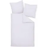 Traumschlaf Uni Mako-Satin weiss 155 x 200 cm + 40 x 80 cm
