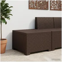 vidaXL 1-Sitzer Garten-Sofa Rattan-Look 0 x 0 x 0 cm Braun