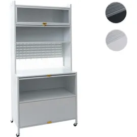 Mendler Küchenschrank HWC-O53 175 x 80 x 42 cm Weiß
