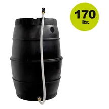 Yerd Regenfass 170 l Schwarz