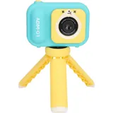 Digitalkamera mit 48 MP, Doppelobjektiv, 2,4-Zoll-Bildschirm, Wiederaufladbarem 600-mAh-Akku und Stativ, Ideal für Im Alter von 3 Bis 12 Jahren, für Selfie- und Videoaufnahmen