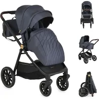 Cangaroo Kombikinderwagen Celebrity 2 in 1 Stoßdämpfer PolyurethanRollen Wickeltasche