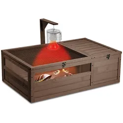 Schildkrötenhaus Gehege wetterfest 97 x 57 x 51 cm Holz BF31 DPLI1