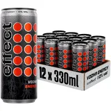 effect VODKA ENERGY Mixgetränk – Tray mit 12 x 330 ml Dosen Einweg, Premium Longdrink mit 10% Vol. Alkohol, klassischer Energy Geschmack gemischt mit 9 MILE Vodka – perfekt für unterwegs