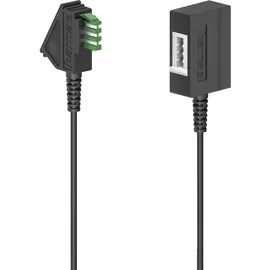 Hama Verlängerungskabel TAE-U-Stecker/TAE-U-Kupplung Schwarz