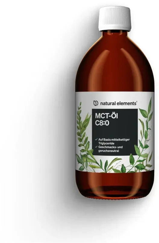 MCT-Öl C8 – 500ml für deine Keto Diät – 100% Kokosöl – für Ketogene Ernährung – geschmacks- und geruchsneutral – vegan, ohne unnötige Zusätze – in Deutschland produziert 500 ml