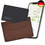 Reyke Dünne Geldbörsen-Tracker-Karte, wiederaufladbarer Geldbörsenfinder, IP67 wasserdicht, funktioniert mit Apple Find My (nur iOS), Gegenstandsortierer für Gepäckanhänger, Telefon, Reisepässe