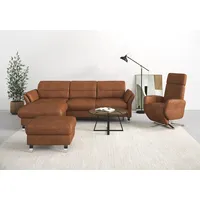 sit&more Ecksofa »Grenoble L-Form mit Federkern«, wahlweise mit Bettfunktion, Bettkasten, Arm- und Kopfteilverstellung