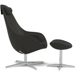Varier Kokon Stoff Dunes Leder Relaxsessel