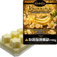 WonderWax Duftwachs Wax Melts für Duftlampe, 6 Sterne Duftmelt Wachsmelt Sojawachs Duftwachs Würfel für Raumdüfte, Wachs Duftöl Winter Indoor Schmelzen für Aromalampe Banane