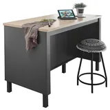 Bega BBK Kücheninsel 138 cm Anthrazit Sonoma-Eiche