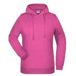 Damen Basic Kapuzensweatshirt JN795, pink, Größe XXL - pink - XXL