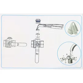 LK Armatur Deutschland GmbH LK 522 Filterkugelhahn mit Magnet Rp 1 1/4 Zoll