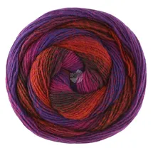 Lana Grossa Dochtgarn Farbverlauf Blau/Grün/Rot/Schwarz 200 g 700 m