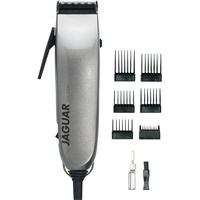 JAGUAR Haarschneidemaschine CM 2000 Silver | Profi-Haarclipper für Netzbetrieb | Schnellmontage-System | Aufsteckkammset | vom Profi für Dich