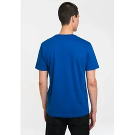 LOGOSHIRT T-Shirt "Team Sheldon", Herren, Gr. S, blau, 100% Baumwolle, bedruckt, normal, Rundhals, Shirts T-Shirt, mit großem Frontprint
