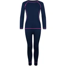 TROLLKIDS Merino Funktionsunterwäsche-set - Navy / Magenta - 98 cm