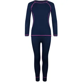 TROLLKIDS Merino Funktionsunterwäsche-set - Navy / Magenta - 98 cm