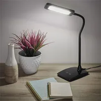 EMOS Tischlampe LED Schreibtischlampe EDDY schwarz, 480 lm,