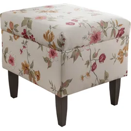 Home Affaire Sessel Asino Strukturstoff 80 x 102 x 86 cm Beige mit Hocker
