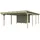 SKANHOLZ Carport Emsland 6,13 x 8,46 m unbehandelt mit Abstellraum