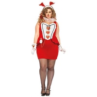 Leg Avenue Kostüm XXL Wunderland Hase Kostüm, Genau das richtige Outfit für eine Teeparty im Wunderland rot XL-XXL