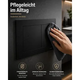 TECE TECEnow WC-Betätigungsplatte Schwarz Matt