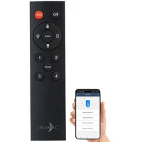 Lunartec Zubehör zu Kerzen LED Akku: Fernbedienung für LED-RGBWW-Kerzen LEDK-4 (RGB, Flammenlose mit Ladestation, Echtwachskerzen)