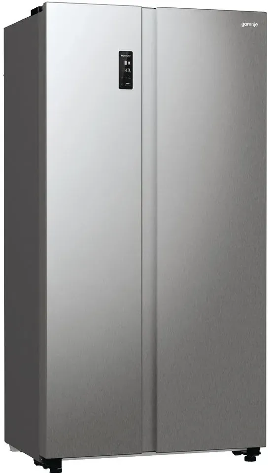 GORENJE Side-by-Side NRR 9185DAXL, 178,6 cm hoch, 91 cm breit, NoFrost Plus, MultiFlow 360°, LEDLight, FastFreeze grau