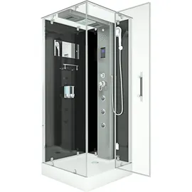 AcquaVapore AquaVapore Dampfdusche Duschtempel Sauna Dusche Duschkabine D38-03R2-EC 80x80 cm