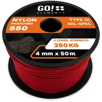 GO!elements Paracord 550 rot 50 m