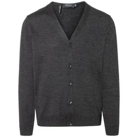 Maerz Muenchen Herren Cardigan grau unifarben, grau, NOS