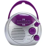 IPX4 Water Proof Duschfunk, AM FM Tragbares Radio mit Klarem Sound, für Badezimmer, Küche, Outdoor, Batterieantrieb