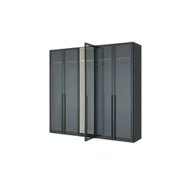 Dreamer eXpress Drehtürenschrank Dreamer 252,8 x 236 x 58 cm Schwarz