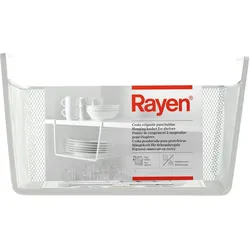 Rayen | Hängekorb für Regale | Multifunktional | Einfache Installation | Maße: 30 x 15 x 15 x 25 cm