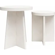 dorel home Liam | Beistelltisch-Set mit 2 in cremefarbenem Gips-Look