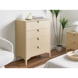Beliani Kommode mit 4 Schubladen Beige