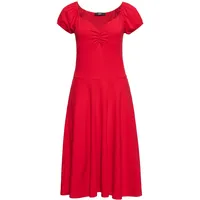 Queen Kerosin Damen Swing Kleid Red Dress Sommerkleid 50S 40S 60S Gepunktet Vintage Rockabilly Rockabella Swing Dress - XL