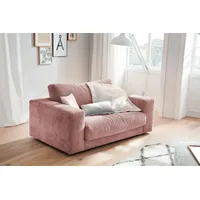 KAWOLA Doppelsessel MADELINE Loveseat Cord rosa