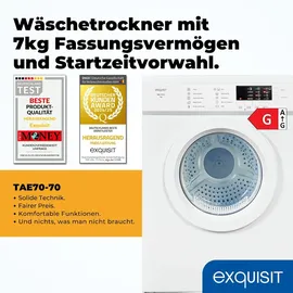 Exquisit TAE 70-3 Ablufttrockner (7 kg)