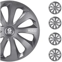 Satz Sparco Radzierblenden Sicilia 16-Zoll Grau/Karbon