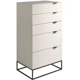 AC ANGEL CERDA Angel Cerdá  Graue Schubladenschrank mit schwarzen Stahlbeinen 7019C