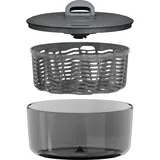 Zyliss Easy Spin Salatschleuder L 6 l Ø 27 cm grau schwarz
