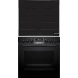 Bosch HND679LS67 (HEB578BB4 + NXX675CB5E) Herdset mit Induktionskochfeld und Backwagen